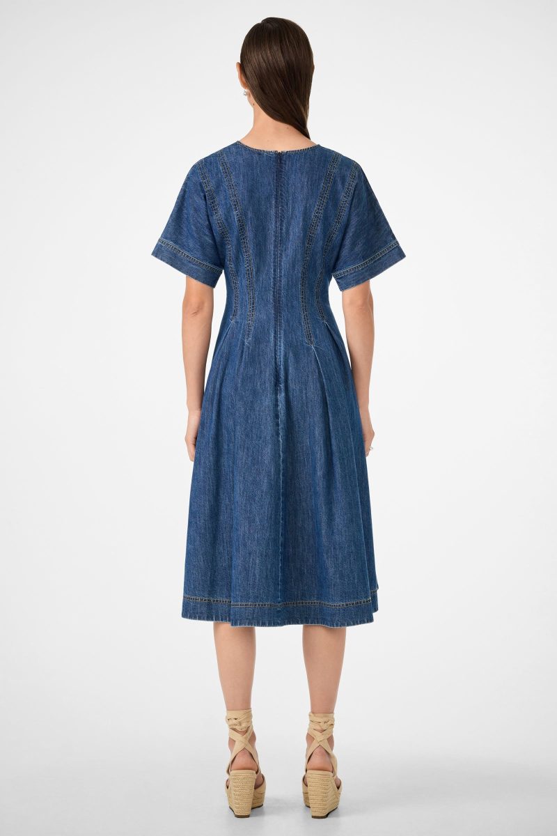 Ashe 2 Short-Sleeve Denim Dress - Image 4