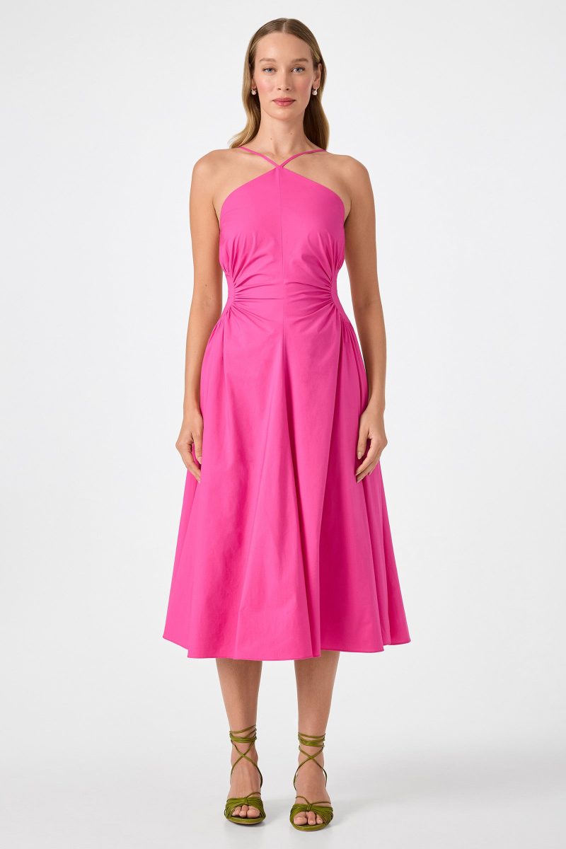 Kata Shirred Waist Midi Dress - Image 8
