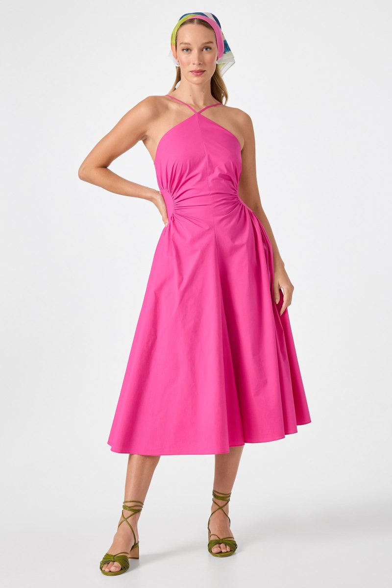 Kata Shirred Waist Midi Dress - Image 7