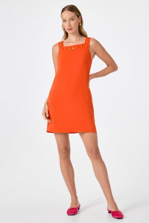 Yokuna Jewel Neck Mini Dress