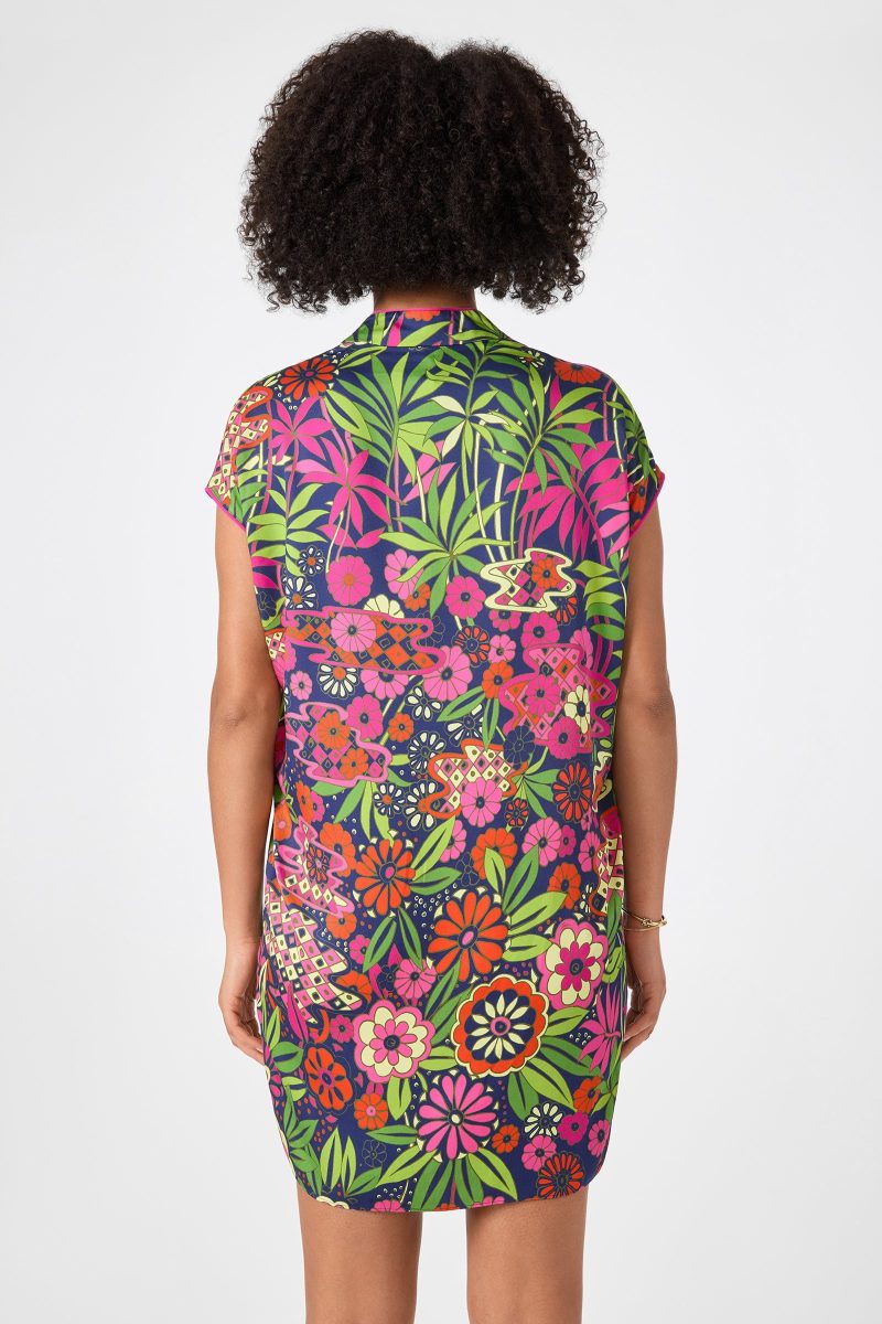 Tarashi Short-Sleeve Mini Dress - Fumi Floral - Image 4