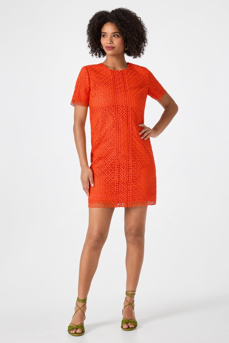 Kimasu Short-Sleeve Lace Mini Dress - Image 2