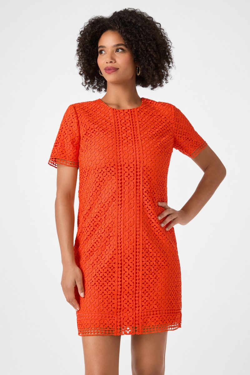 Kimasu Short-Sleeve Lace Mini Dress - Image 3