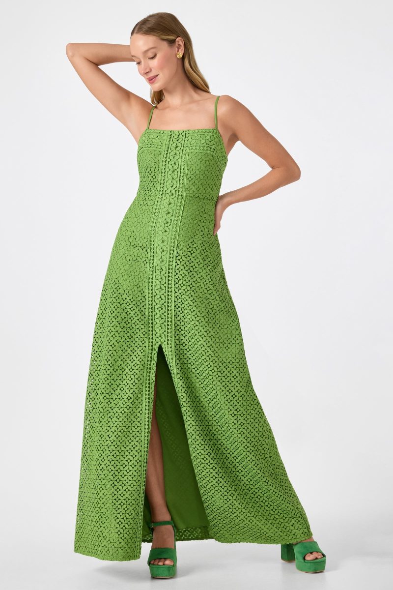 Akumi Sleeveless Lace Maxi Dress - Image 2