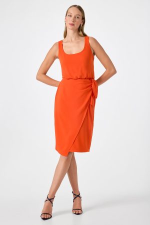 O'Rita Sleeveless Tie-Waist Midi Dress