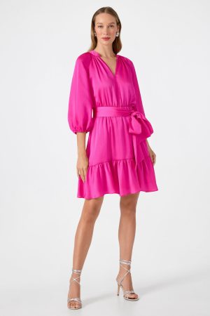 Asuma 3/4 Sleeve Mini Founce Dress