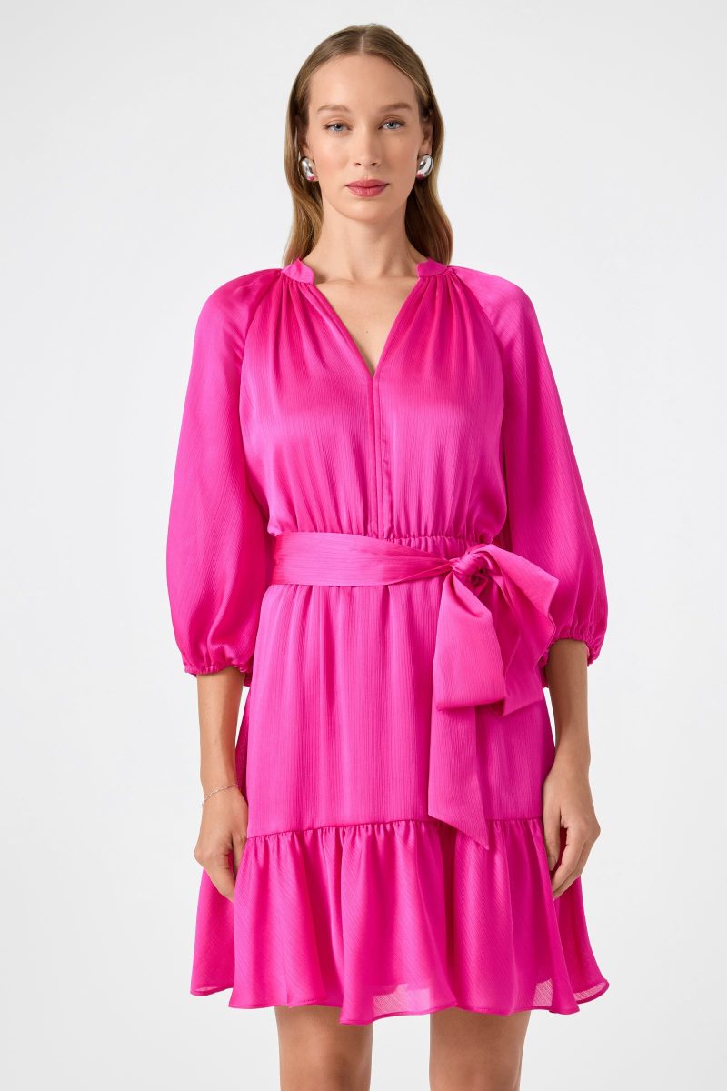 Asuma 3/4 Sleeve Mini Founce Dress - Image 2