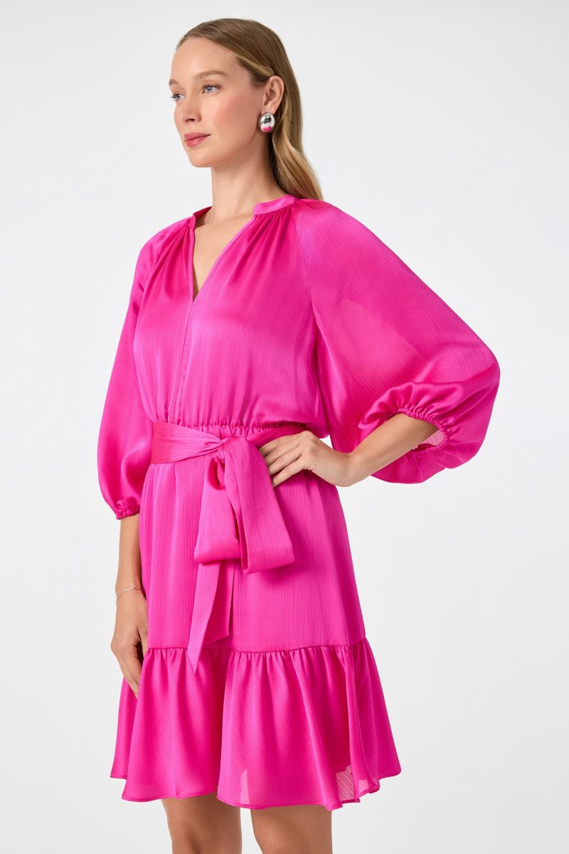 Asuma 3/4 Sleeve Mini Founce Dress - Image 3
