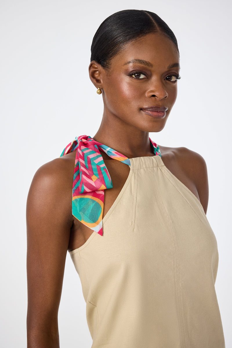 Chatone Scarf Tie Halter Top - Image 3