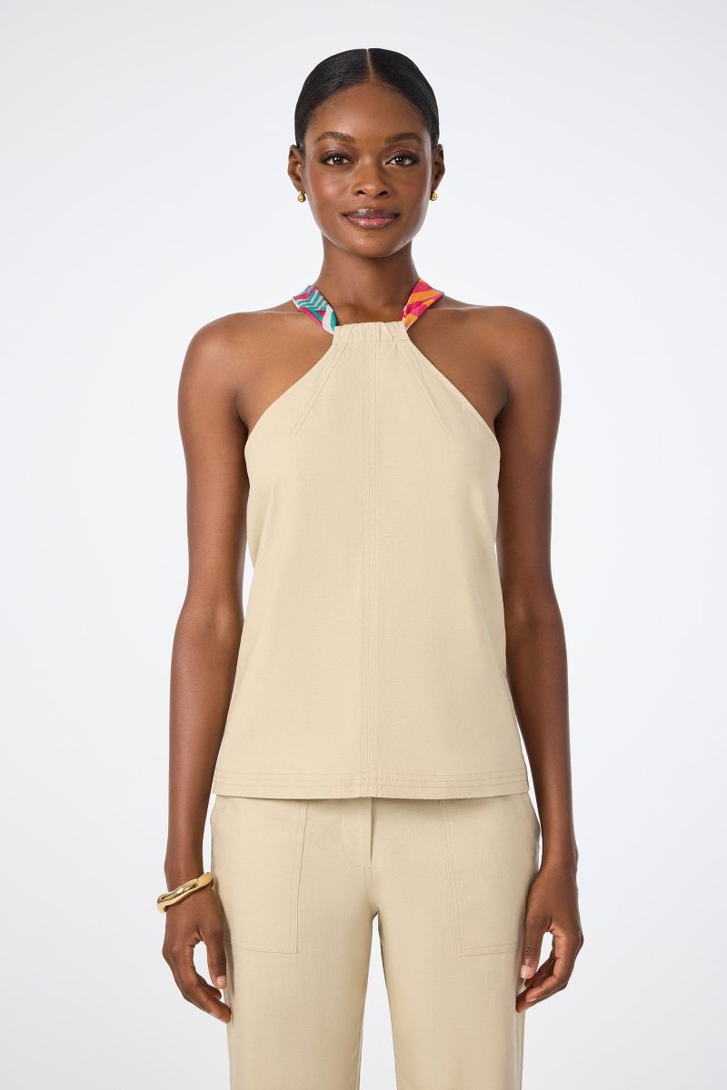 Chatone Scarf Tie Halter Top - Image 4