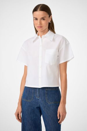 Komore Cropped Button-Front Top