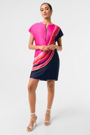 Hasil 2 Short-Sleeve Shift Dress