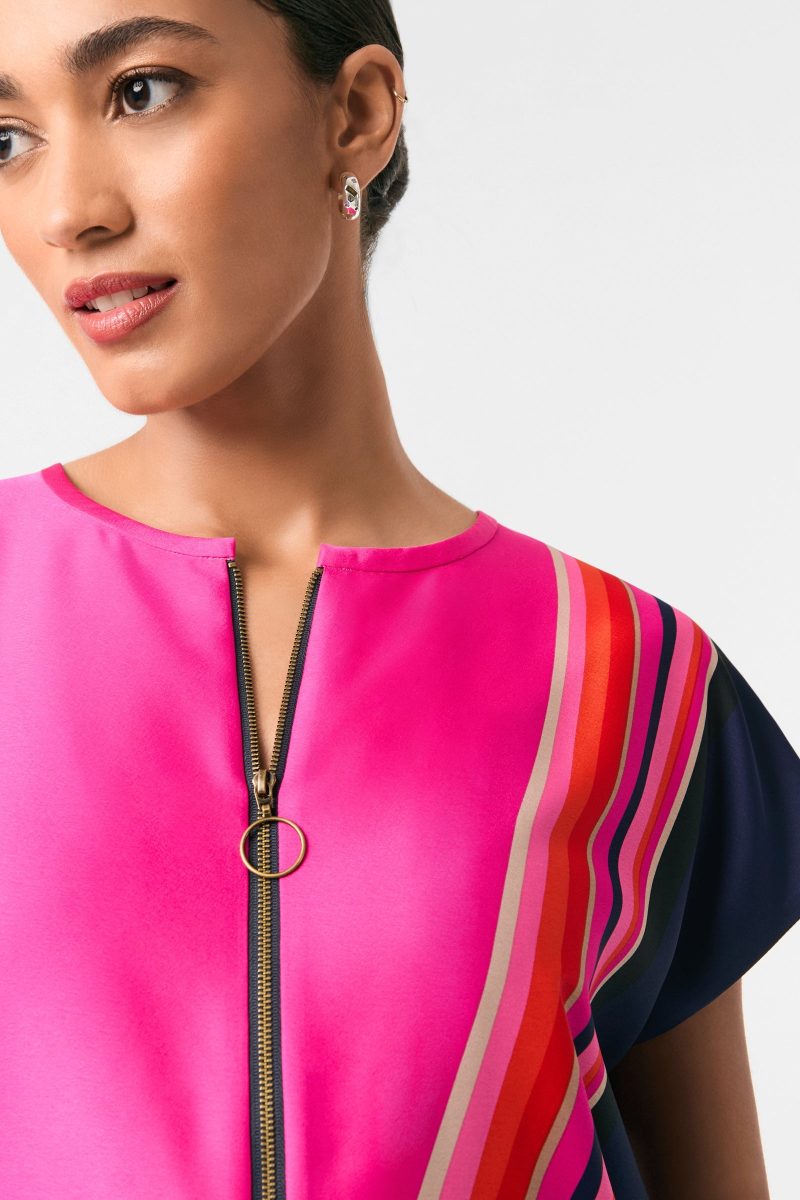 Hasil 2 Short-Sleeve Shift Dress - Image 5