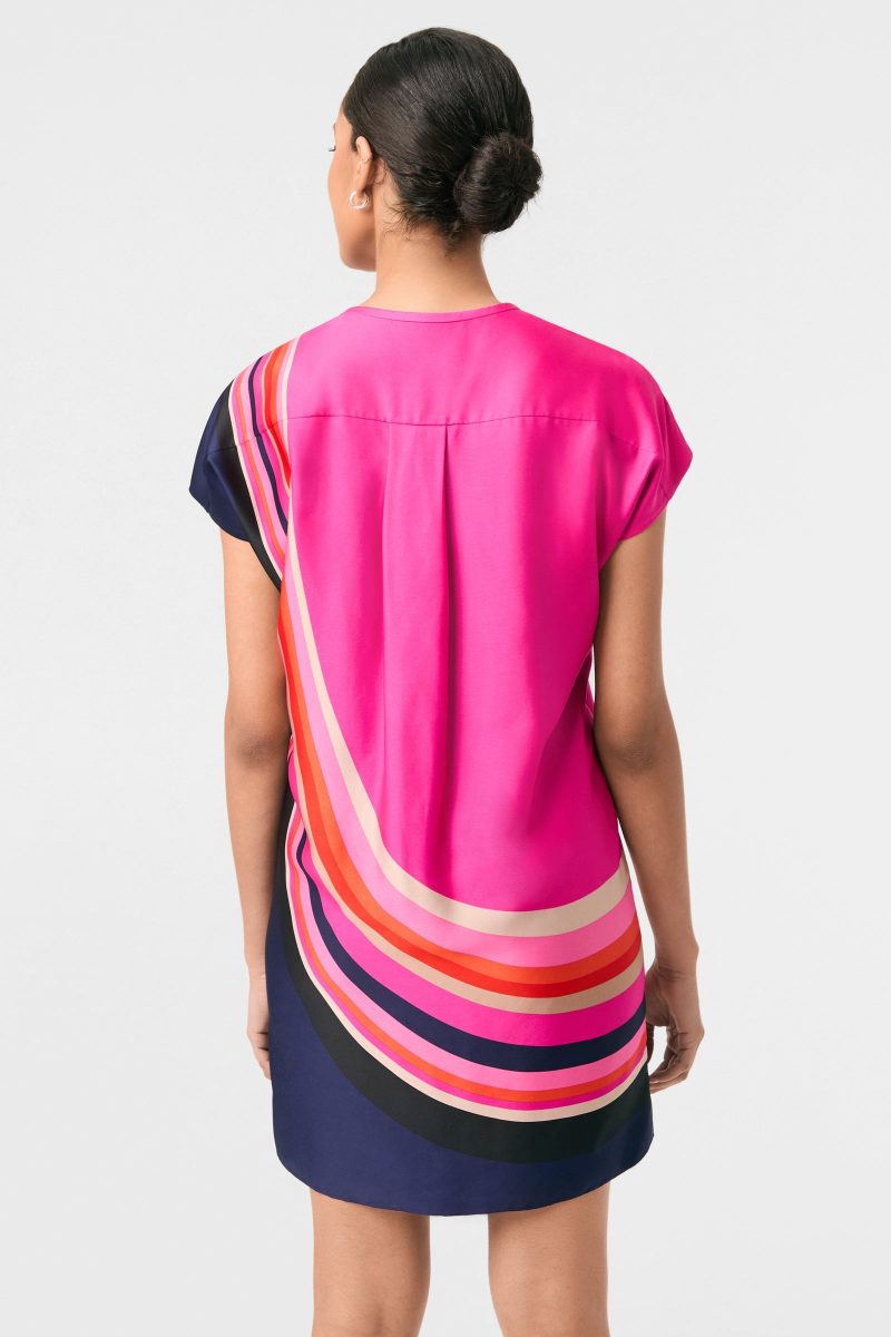 Hasil 2 Short-Sleeve Shift Dress - Image 4