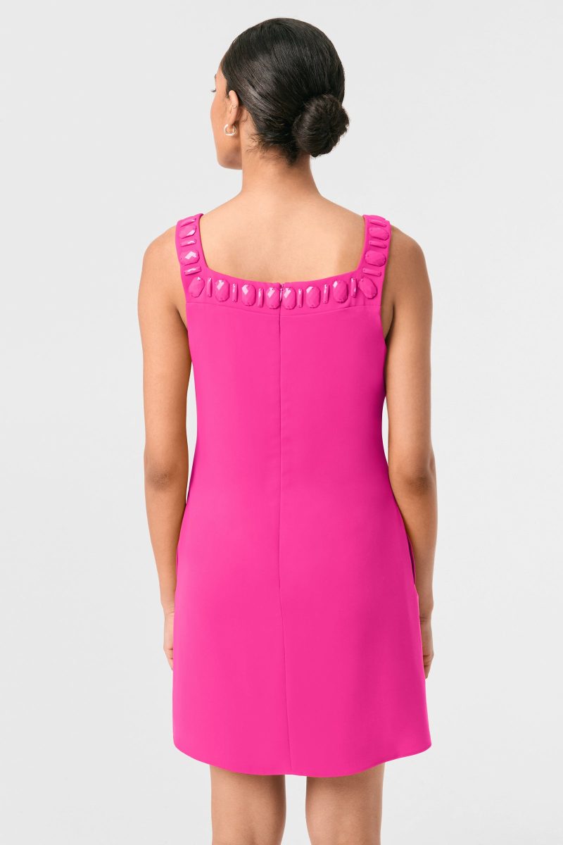 Yokuna Jewel Neck Mini Dress - Image 10