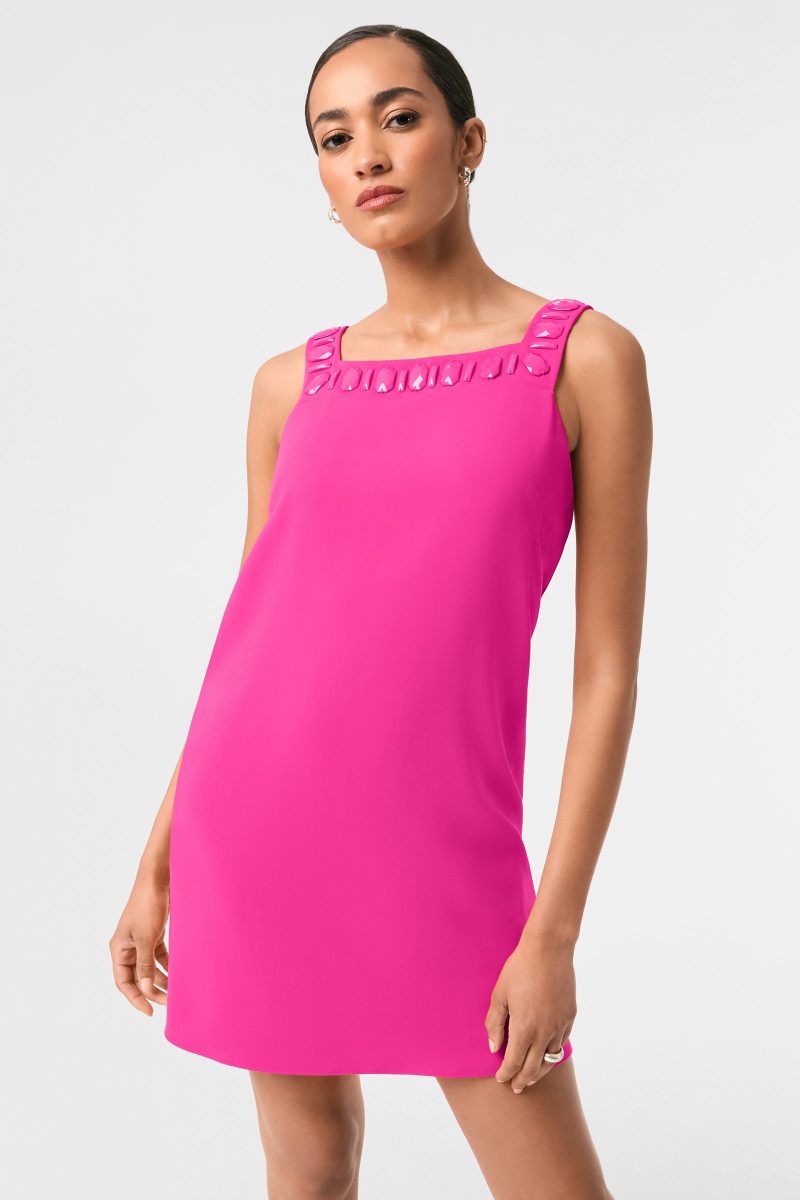 Yokuna Jewel Neck Mini Dress - Image 8