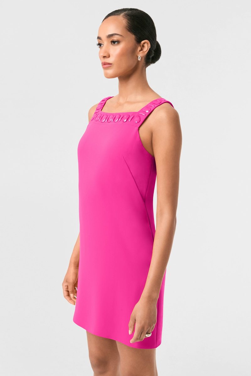 Yokuna Jewel Neck Mini Dress - Image 9